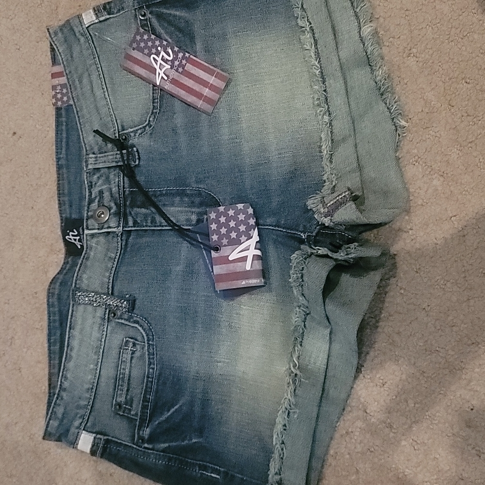 Authentic Icon AI Flag Indigo shorts Festival Girl 27 sexy